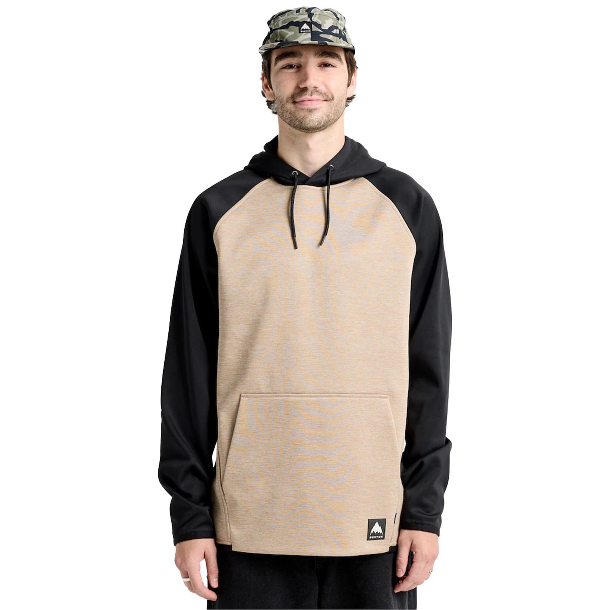 Burton Crown Weatherproof Pullover Fleece Erkek Bej Sweatshirt