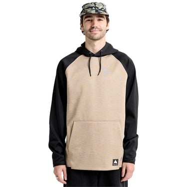  Burton Crown Weatherproof Pullover Fleece Erkek Bej Sweatshirt