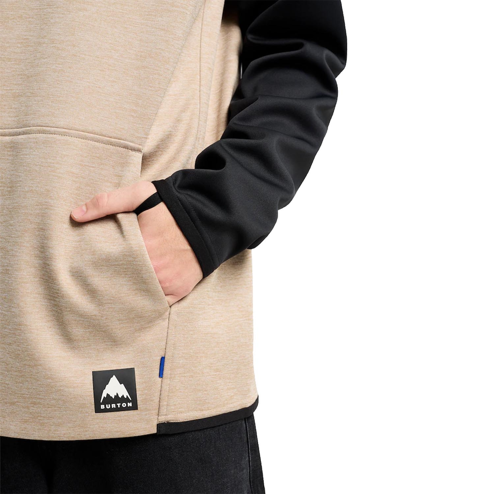 Burton Crown Weatherproof Pullover Fleece Erkek Bej Sweatshirt