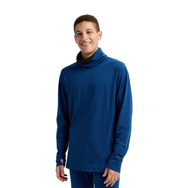  Burton Midweight Base Long Neck Shirt Erkek Mavi Içlik Üst