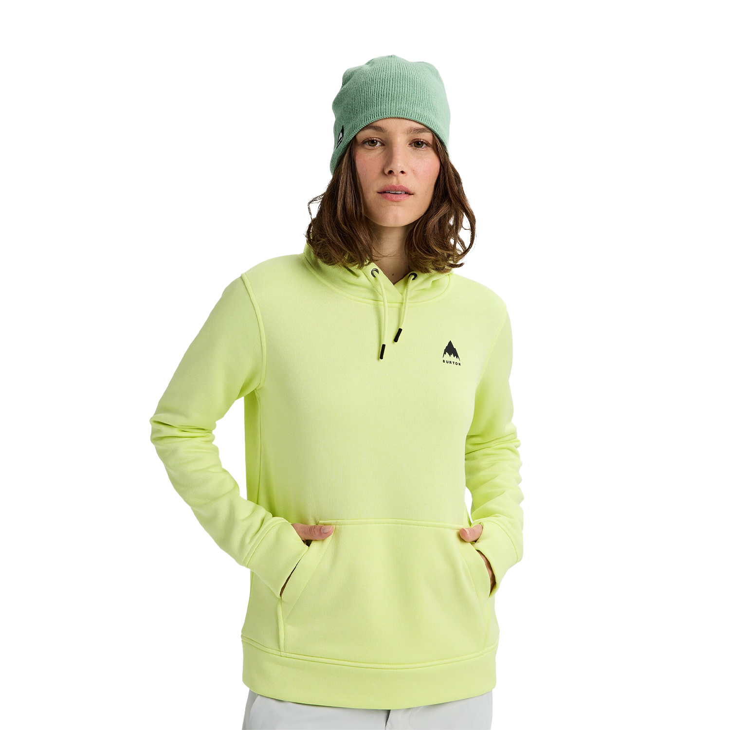  Burton Oak Pullover Hoodie Kadın Sarı Sweatshirt