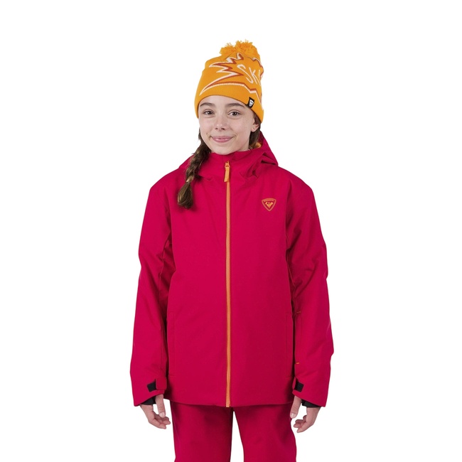  Rossignol Jr Strawpile Unisex Çocuk Kırmızı Kayak Ceketi