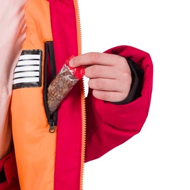  Rossignol Jr Strawpile Unisex Çocuk Kırmızı Kayak Ceketi