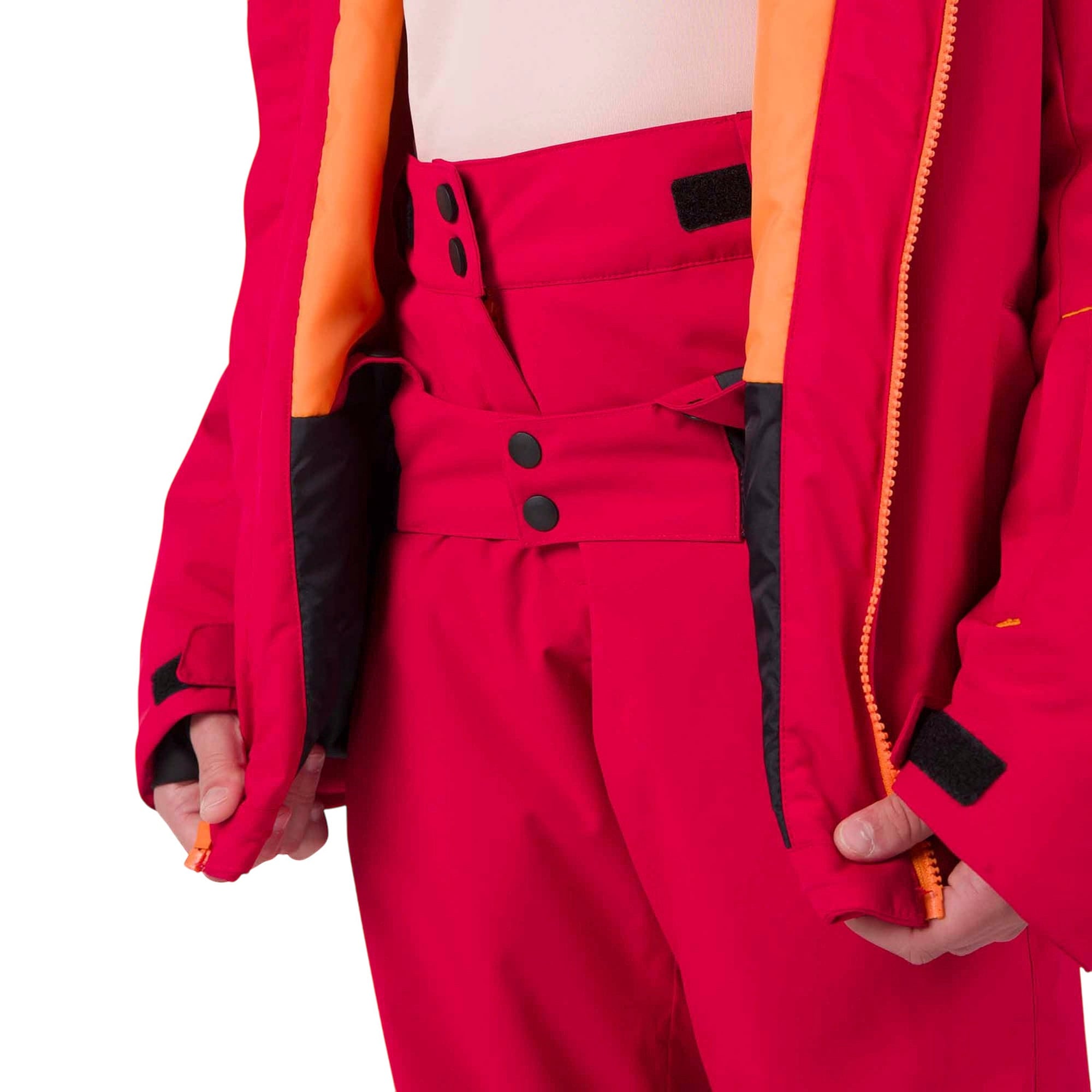 Rossignol Jr Strawpile Unisex Çocuk Kırmızı Kayak Ceketi