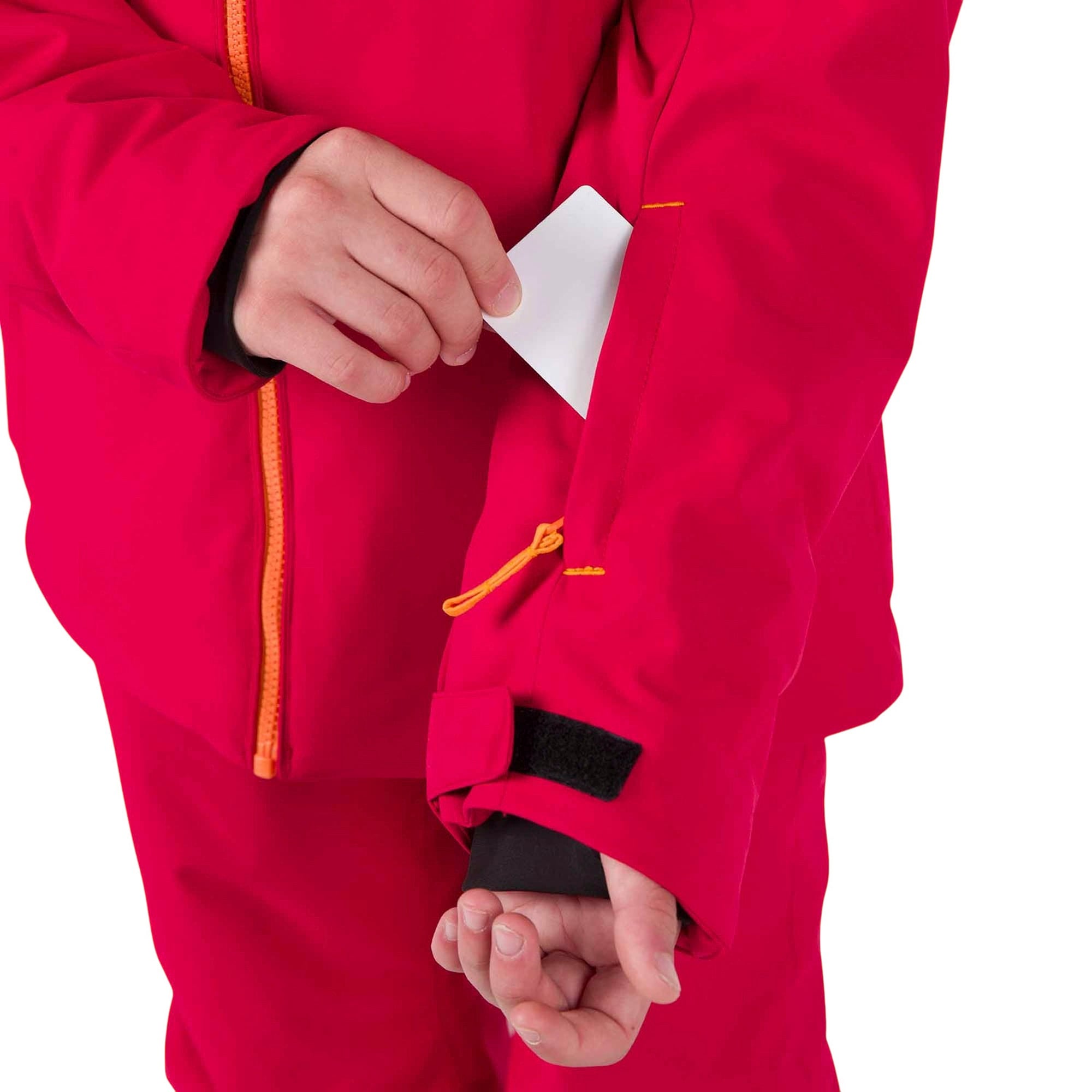 Rossignol Jr Strawpile Unisex Çocuk Kırmızı Kayak Ceketi