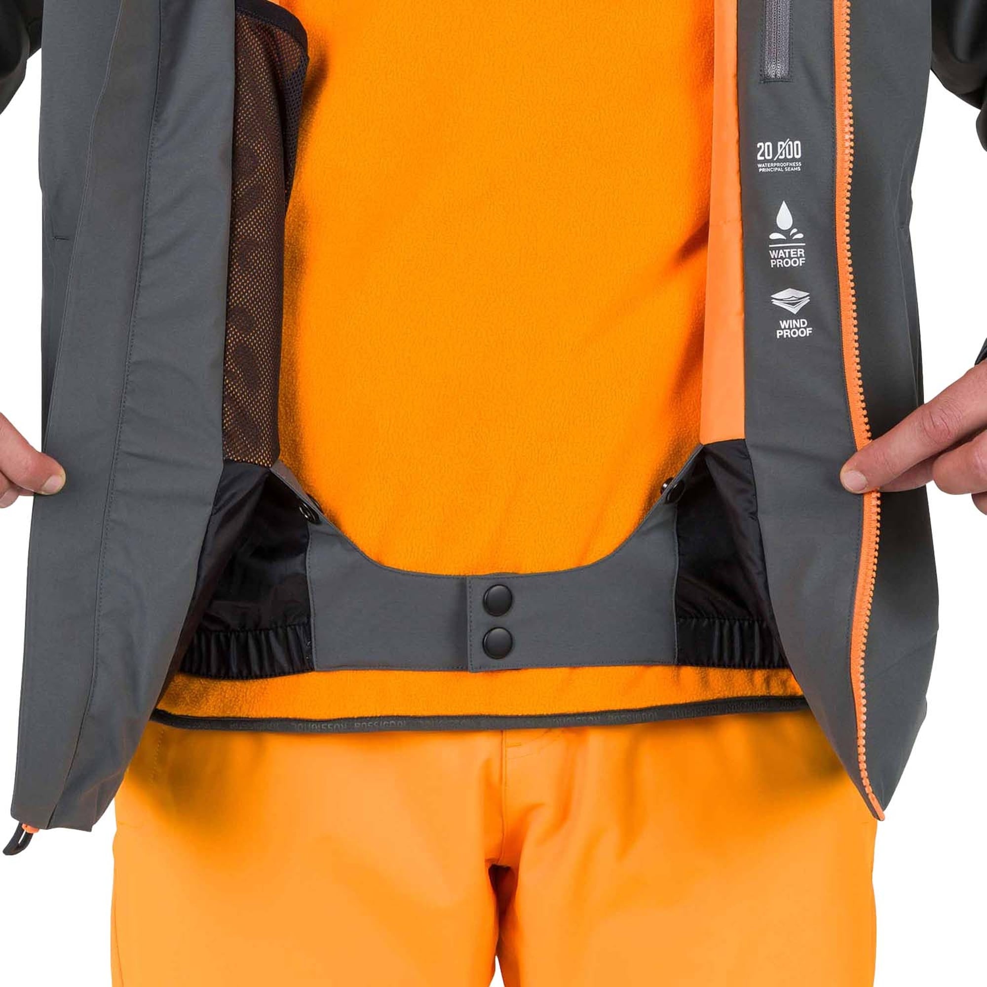 Rossignol Strawpile Erkek Gri Kayak Ceketi