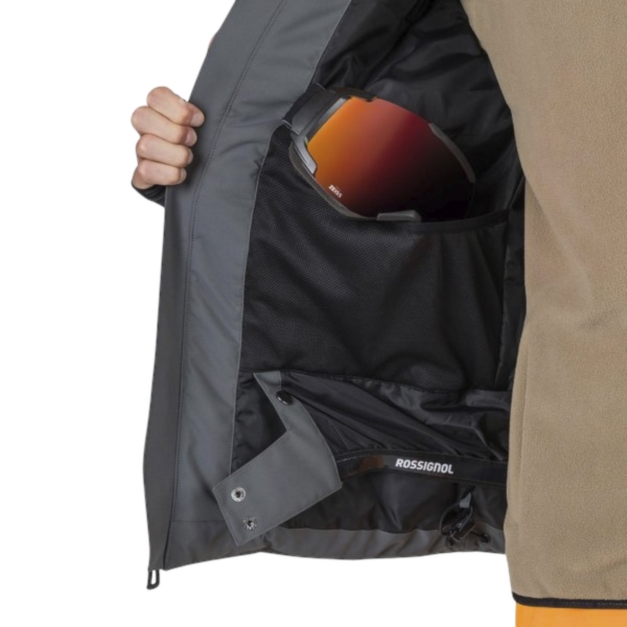 Rossignol Siz Erkek Gri Kayak Ceketi