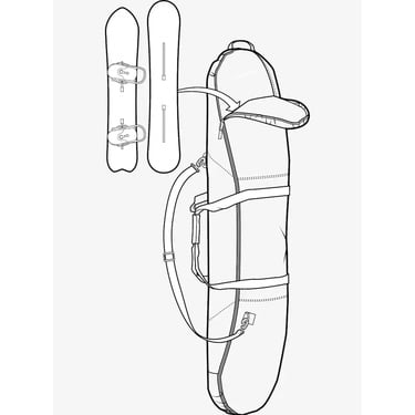  Burton Space Sack Snowboard Bag Unisex Siyah Snowboard Çantası