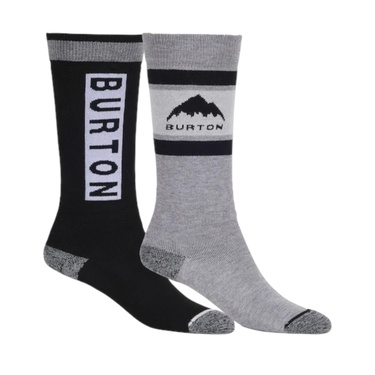  Burton Weekend Midweight Socks (2 Pack) Unisex Çocuk Siyah Kayak Çorabi