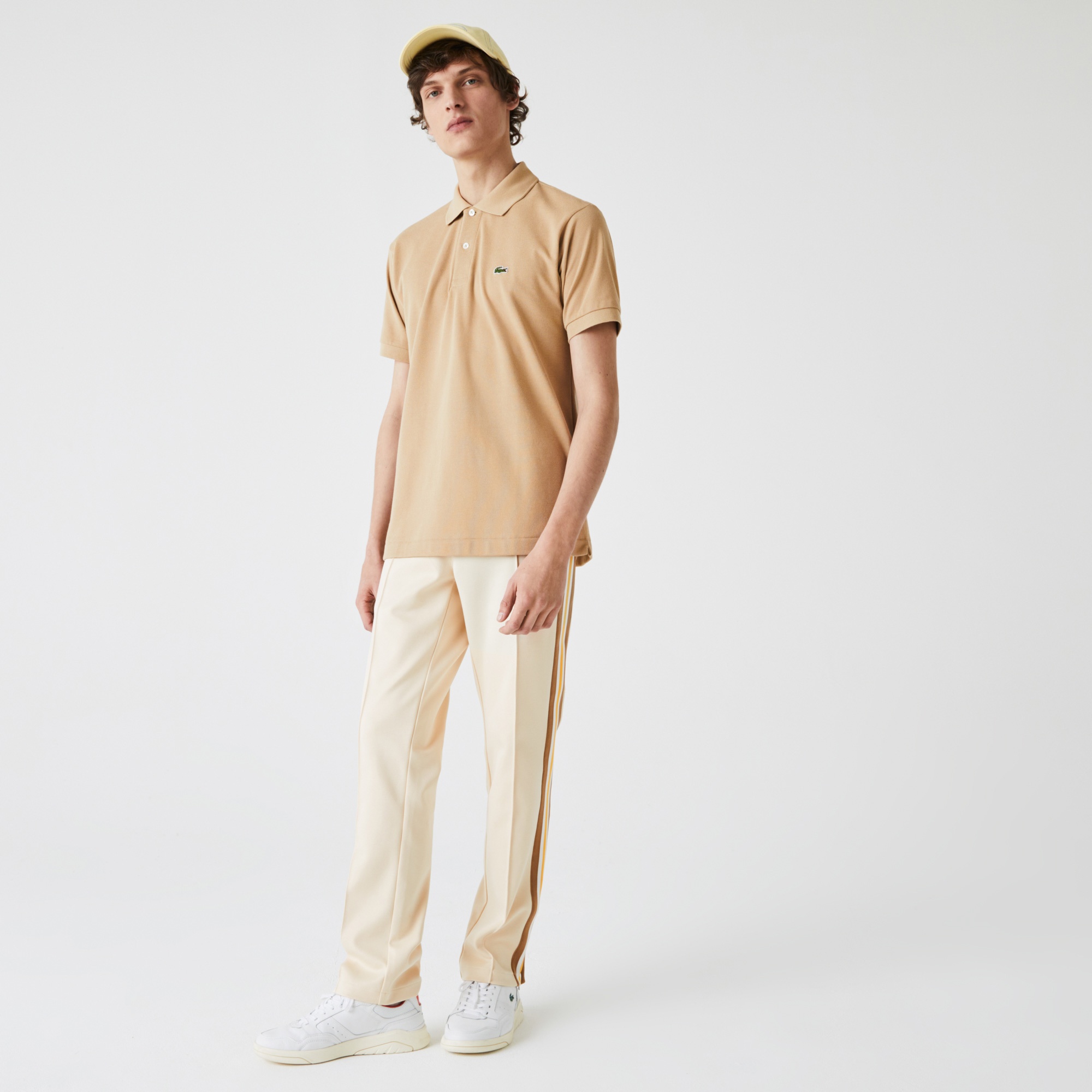 L.12.12 Erkek Classic Fit Açık Kahverengi Polo