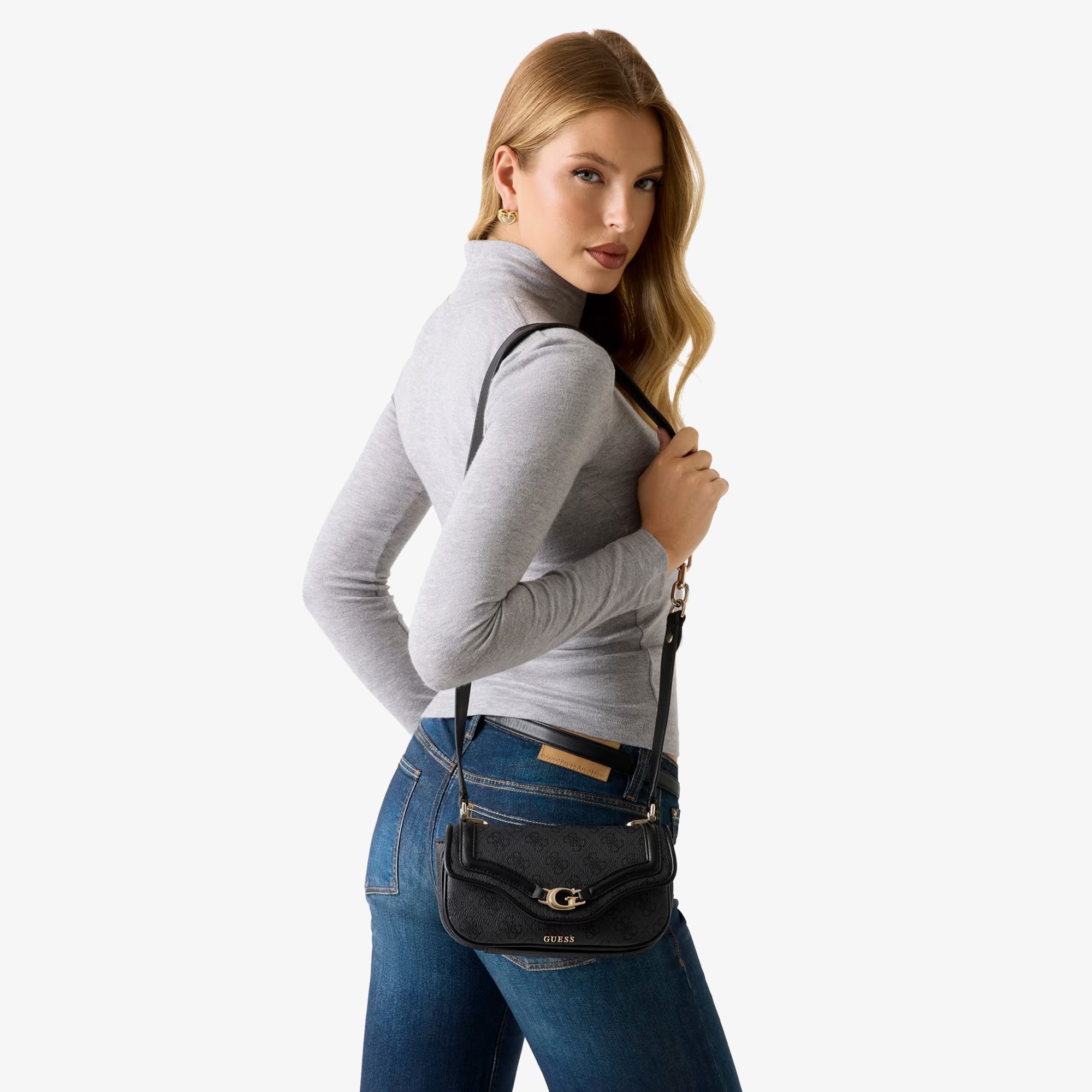 Guess Access Kadın Gri Omuz Çantası