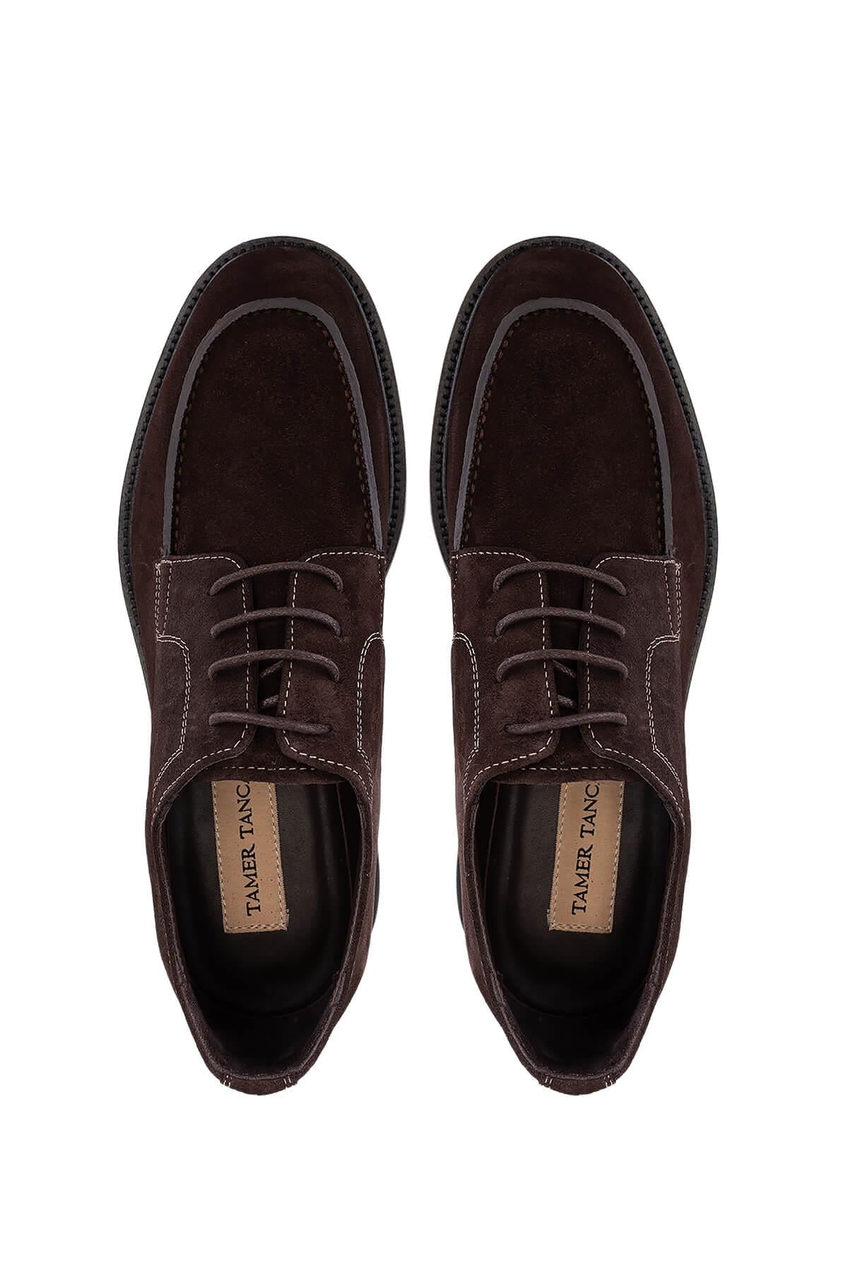 Tamer Tanca Tamer Tanca Erkek Hakiki Deri Kahverengi Süet Casual Ayakkabı | FashFed Kahverengi - 6. görsel
