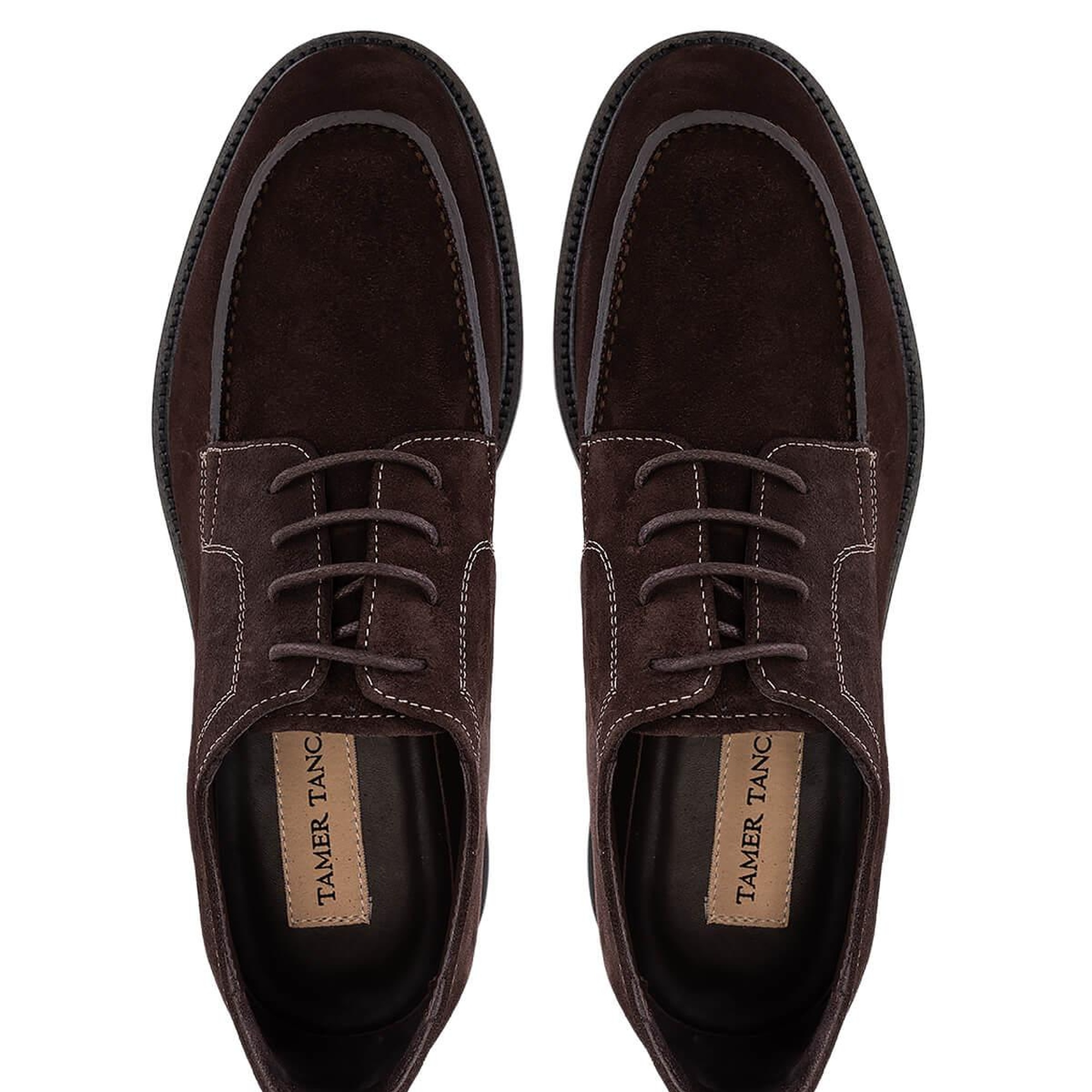 Tamer Tanca Erkek Hakiki Deri Kahverengi Süet Casual Ayakkabı