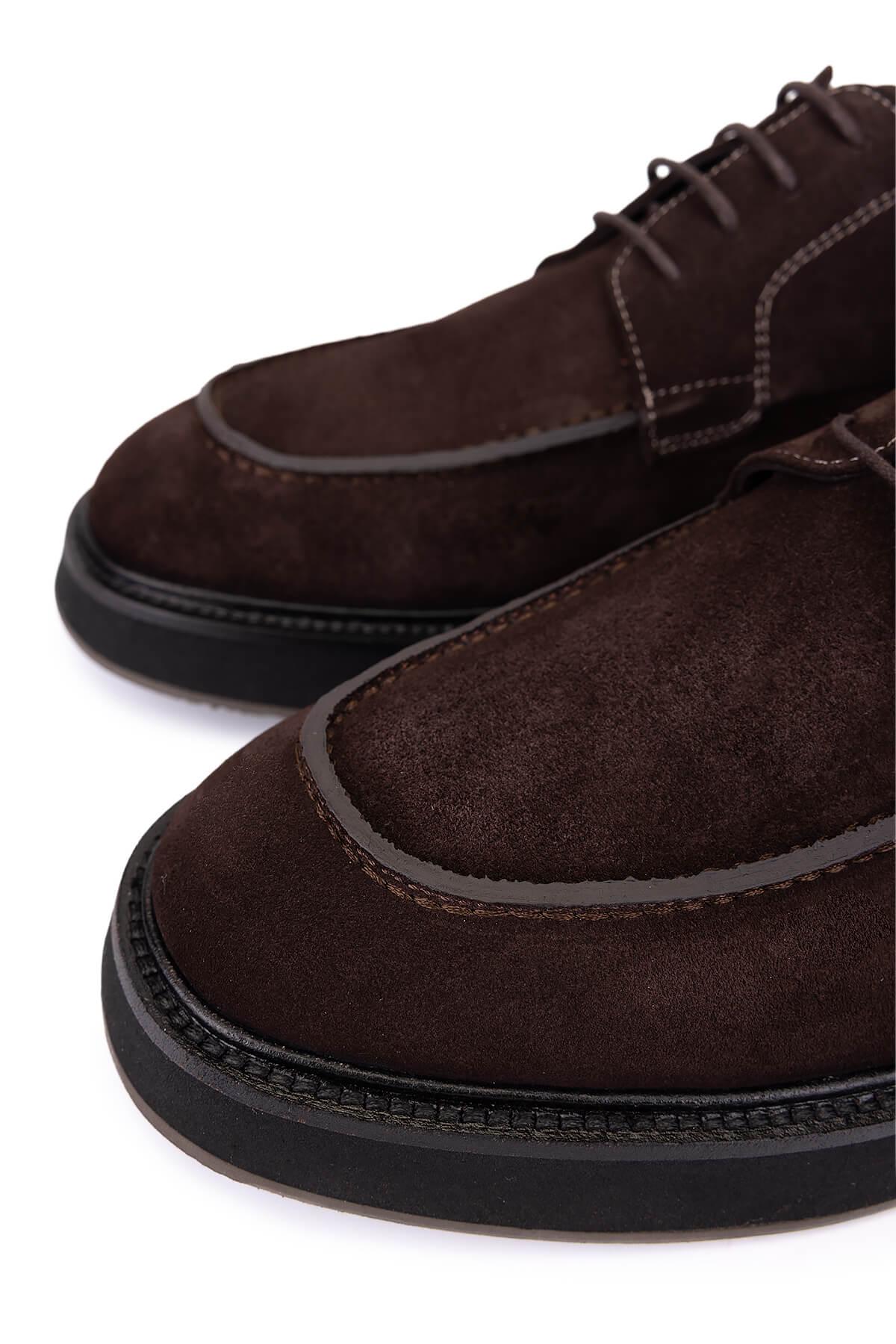 Tamer Tanca Tamer Tanca Erkek Hakiki Deri Kahverengi Süet Casual Ayakkabı | FashFed Kahverengi - 3. görsel