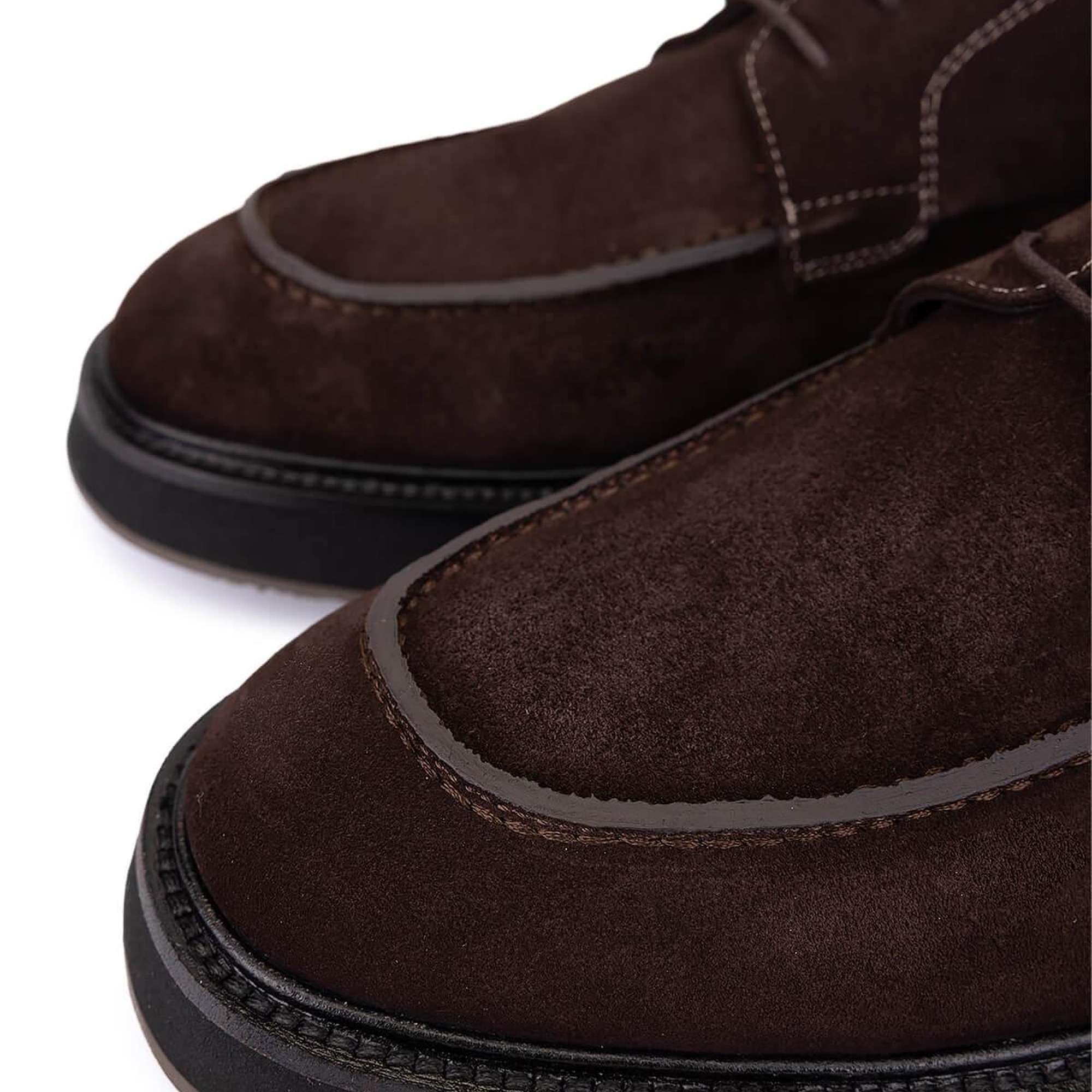 Tamer Tanca Erkek Hakiki Deri Kahverengi Süet Casual Ayakkabı