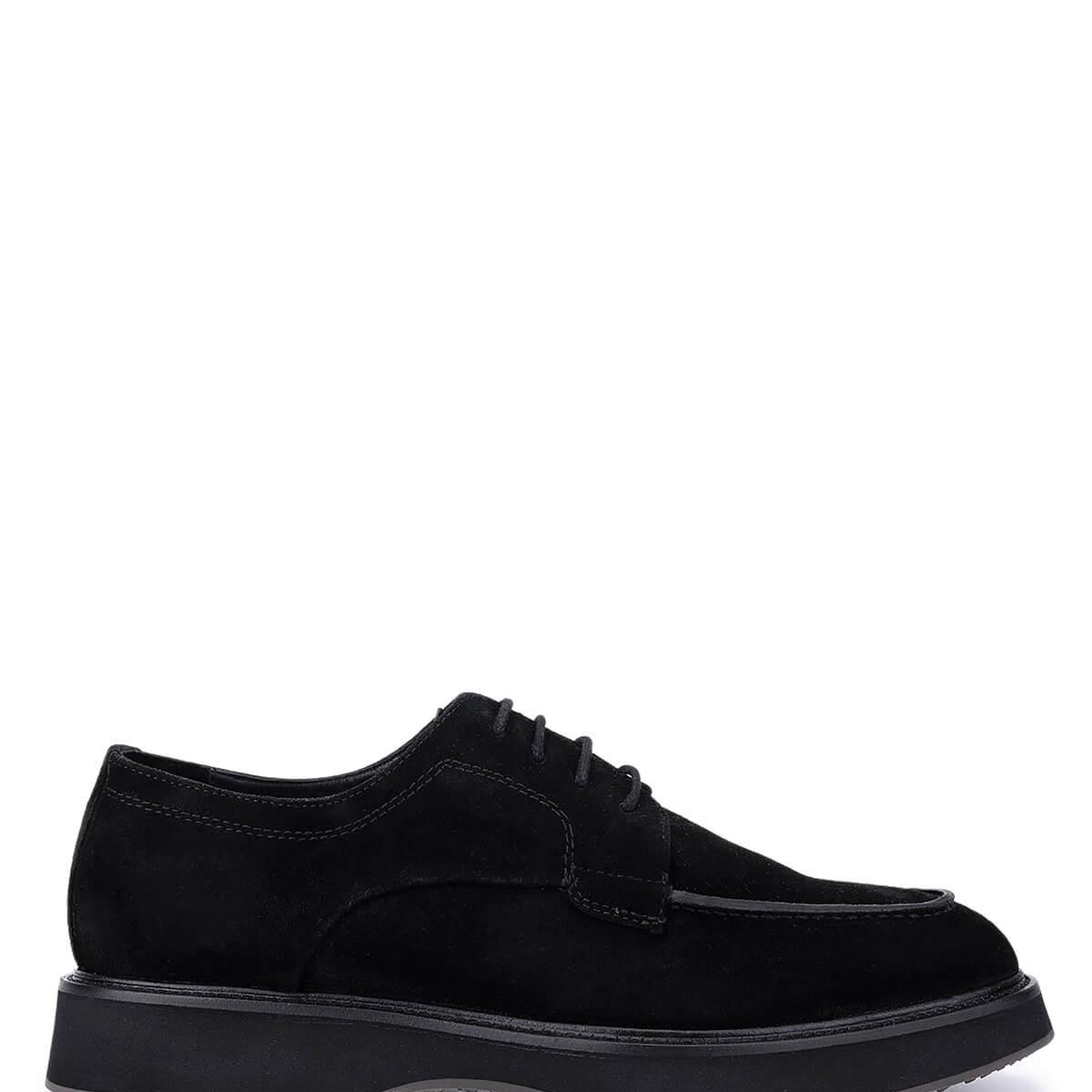 Tamer Tanca Erkek Hakiki Deri Siyah Süet Casual Ayakkabı