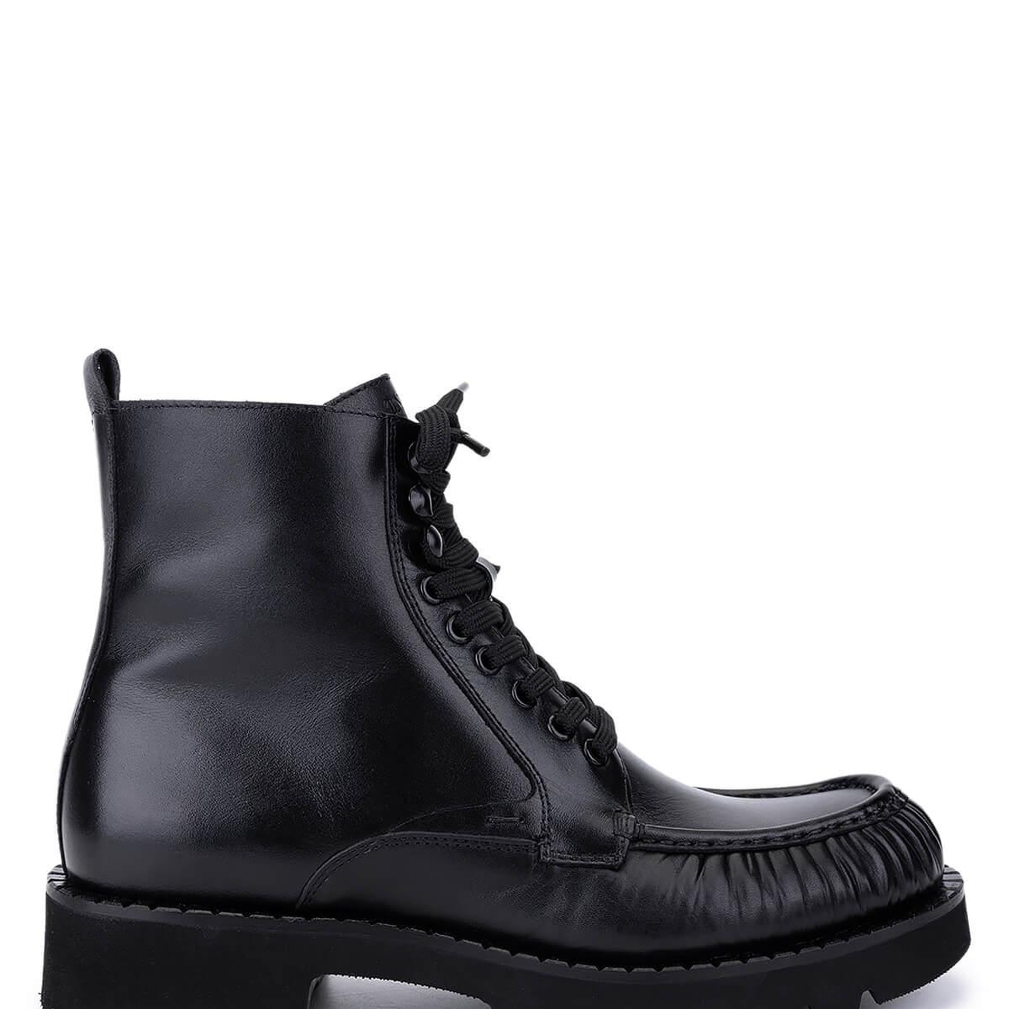 Tamer Tanca Erkek Hakiki Deri Siyah Casual Bot