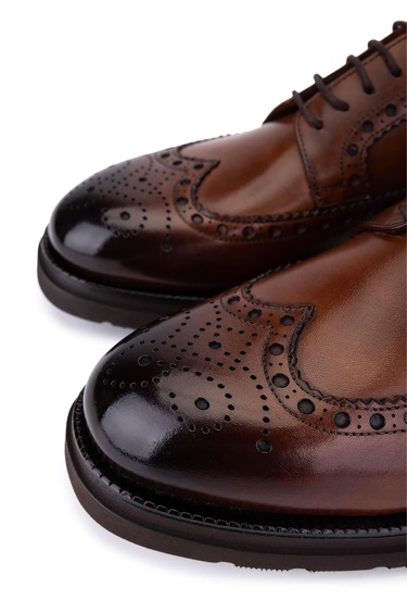  Tamer Tanca Erkek Hakiki Deri Taba Casual Ayakkabı