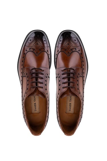  Tamer Tanca Erkek Hakiki Deri Taba Casual Ayakkabı
