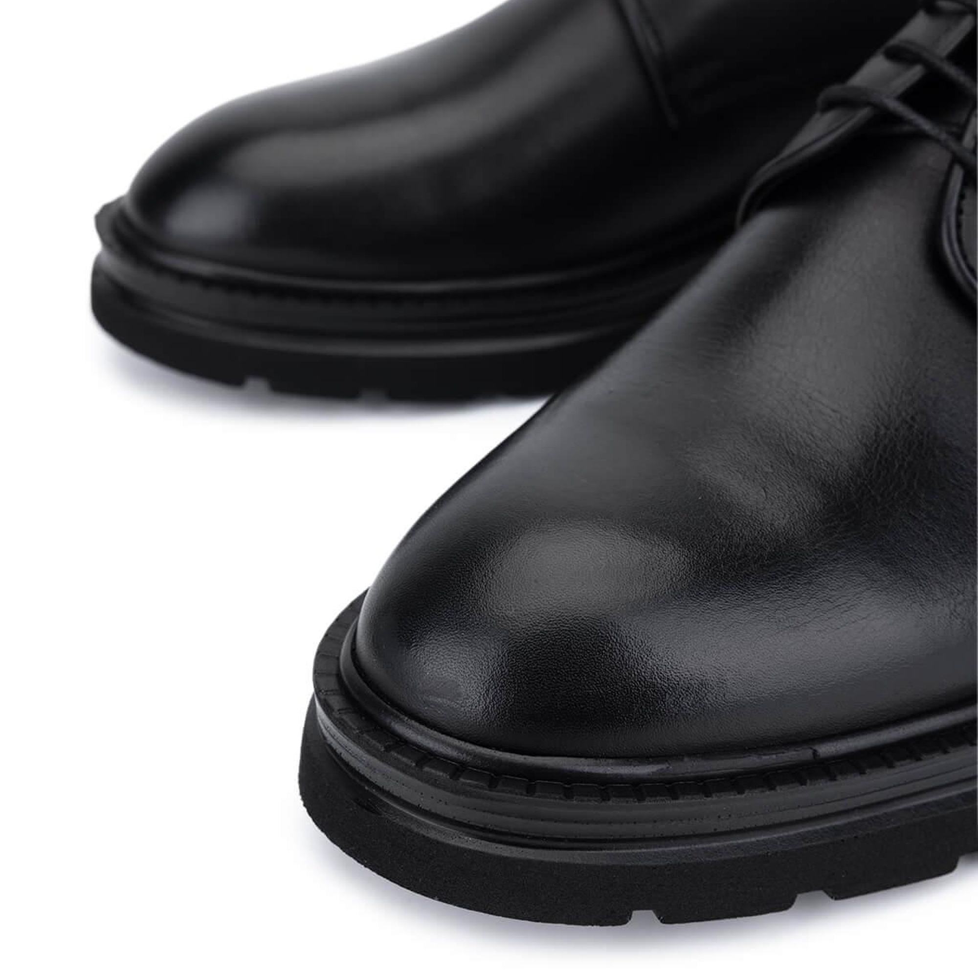 Tamer Tanca Erkek Hakiki Deri Siyah Antik Klasik Ayakkabı