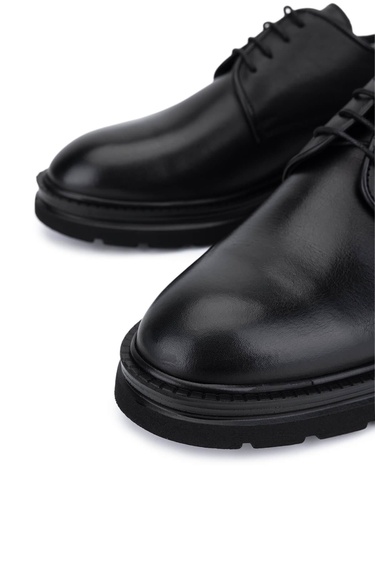  Tamer Tanca Erkek Hakiki Deri Siyah Antik Klasik Ayakkabı