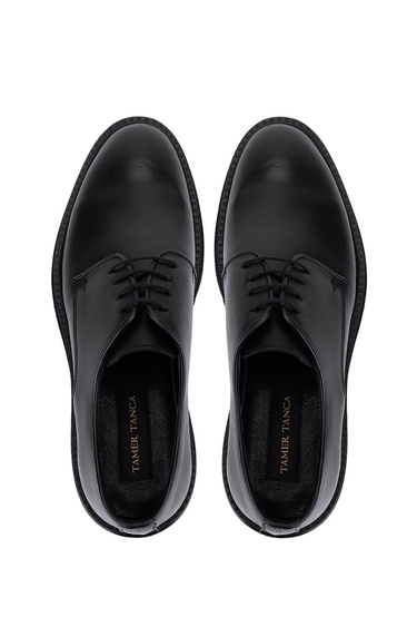  Tamer Tanca Erkek Hakiki Deri Siyah Antik Klasik Ayakkabı