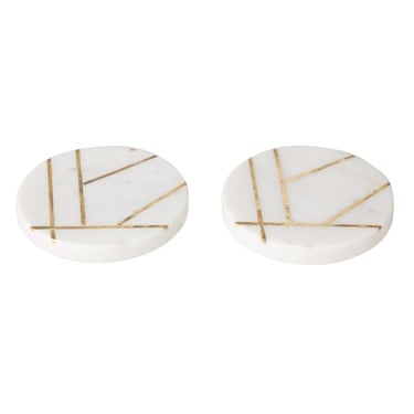  BRASS MERMER COASTER SET - 2Lİ