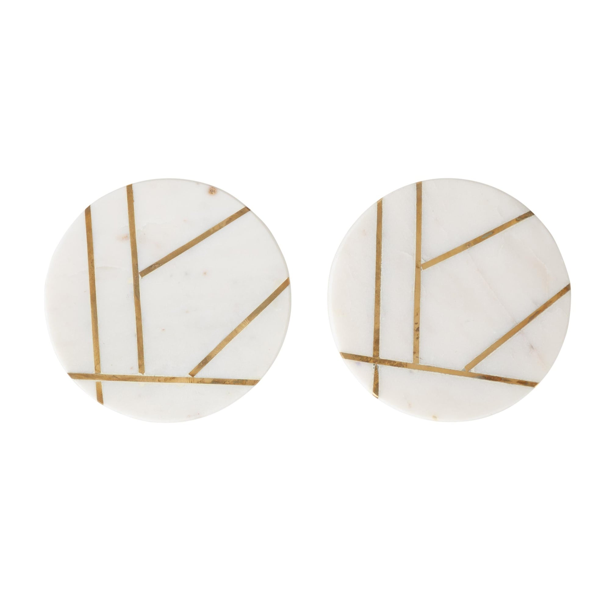 BRASS MERMER COASTER SET - 2Lİ