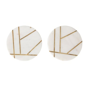  BRASS MERMER COASTER SET - 2Lİ