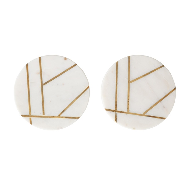  BRASS MERMER COASTER SET - 2Lİ