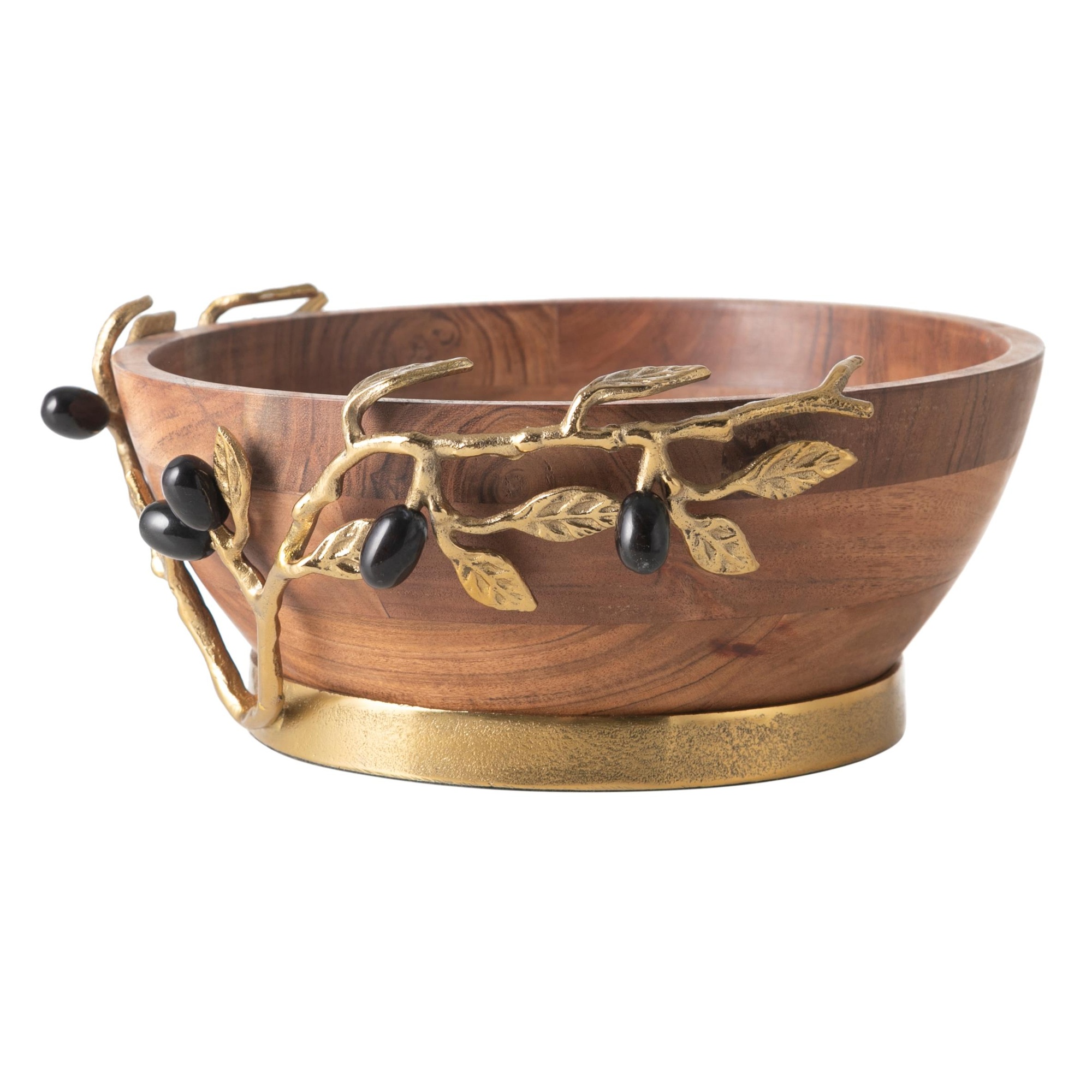 OLIVE AHŞAP DEKORATİF KASE 32X13CM