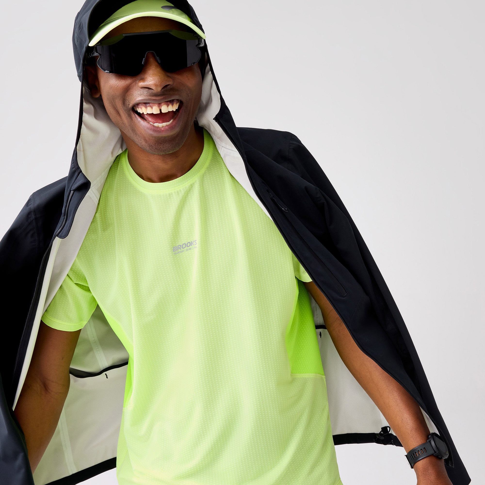 Brooks High Point Waterproof Erkek Siyah Ceket