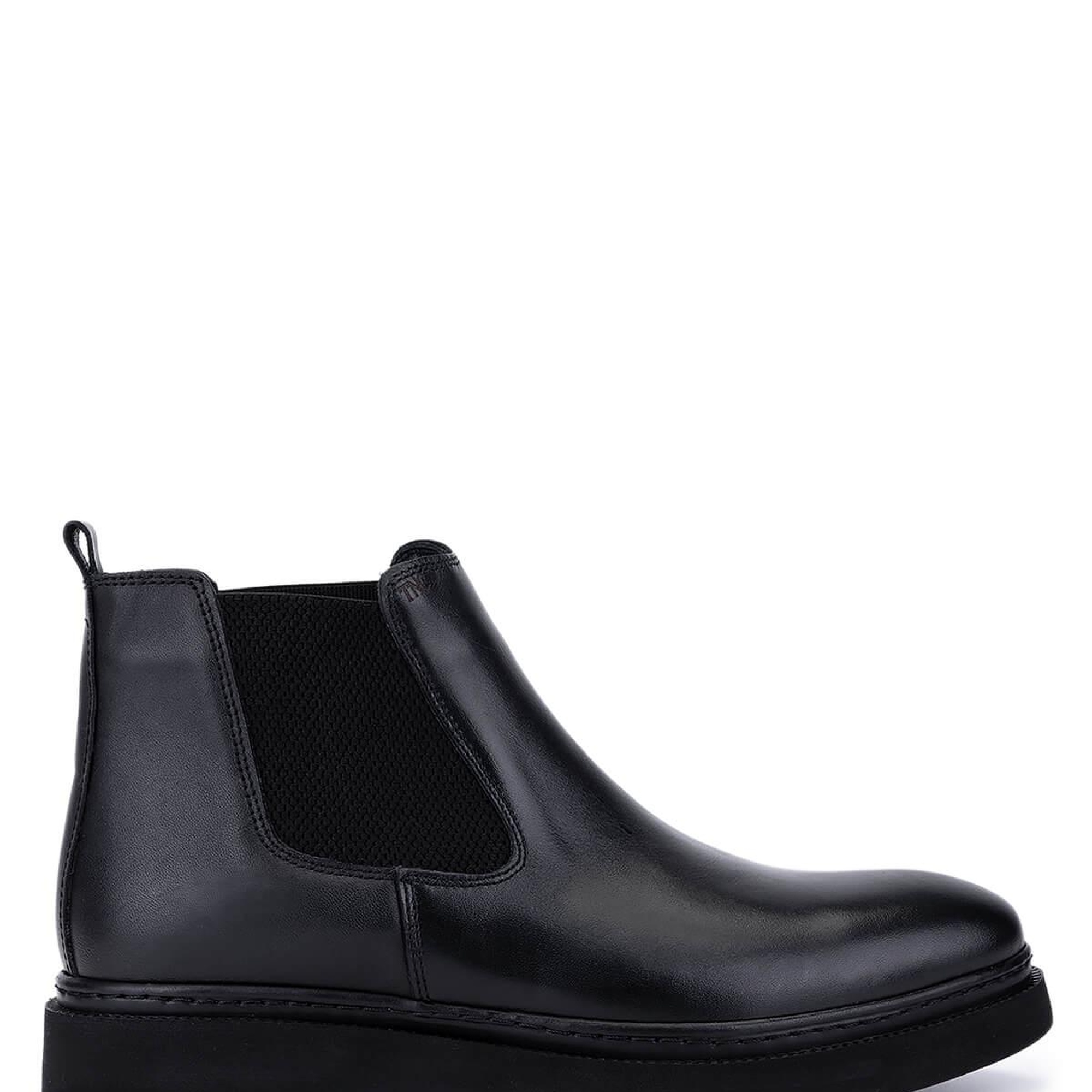 Tamer Tanca Erkek Hakiki Deri Siyah Casual Bot