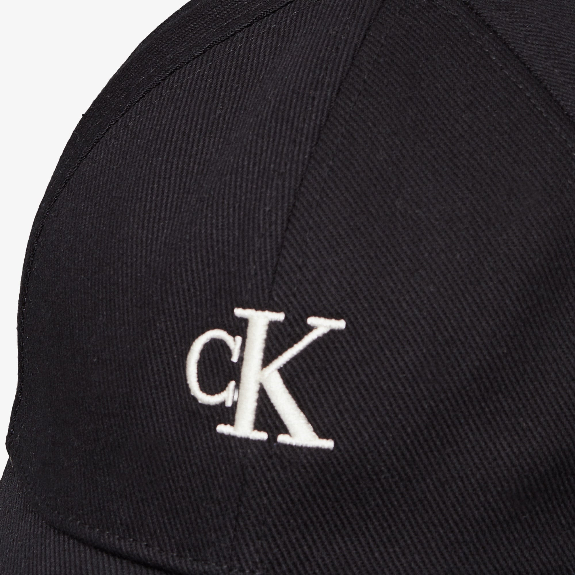 Calvin Klein Embroidered Monogram Kadın Siyah Şapka