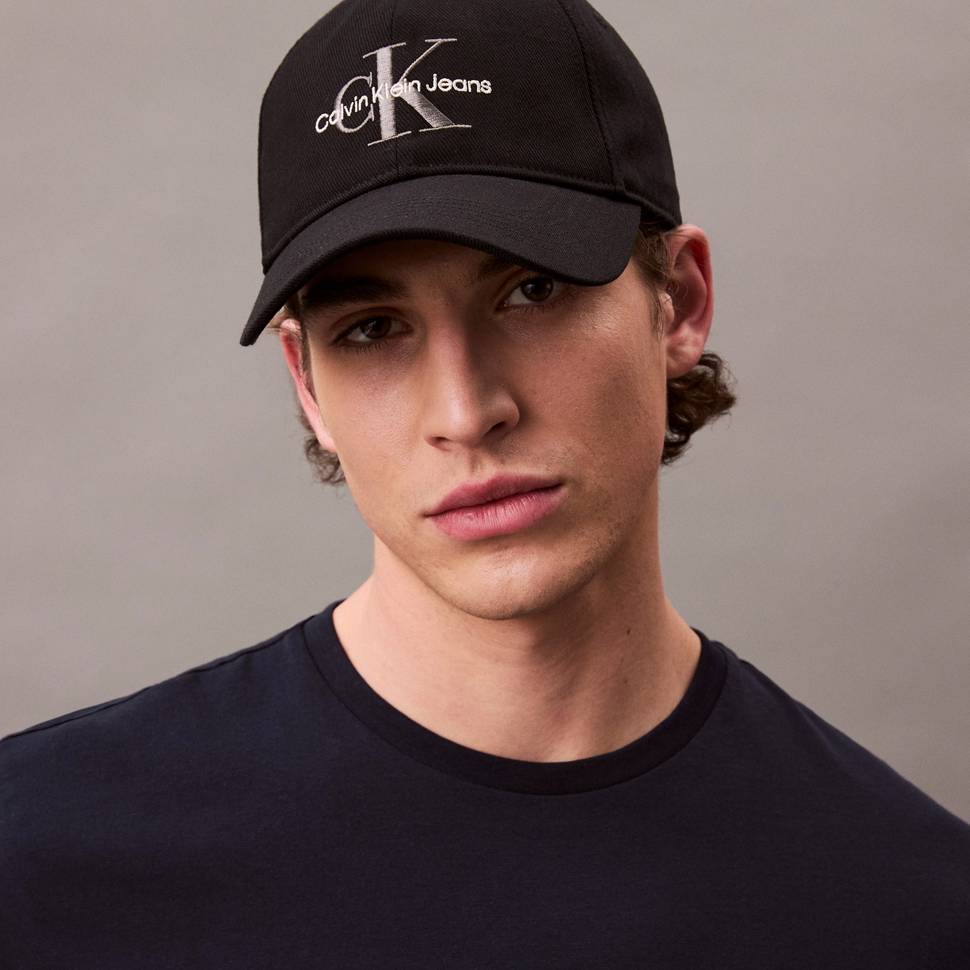 Calvin Klein Monologo Embroidery Baseball Erkek Siyah Şapka