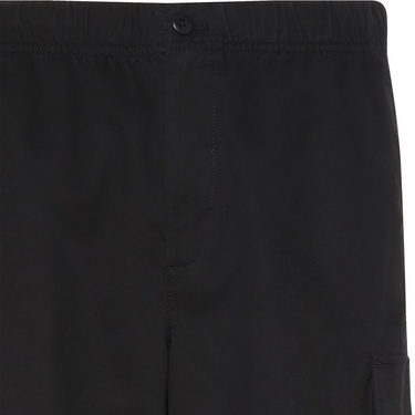  Calvin Klein Cotton Pull On Straight Cargo Erkek Siyah Pantolon