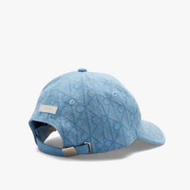  Calvin Klein Denim Emblem Burnout Patch Kadın Mavi Şapka