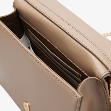  Calvin Klein Quılted Mini Chain Kadın Kahverengi Cüzdan