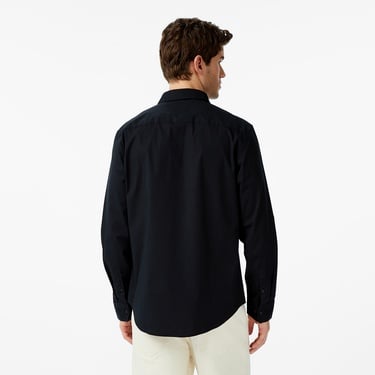  Calvin Klein Solid Stretch Classic Erkek Siyah Gömlek