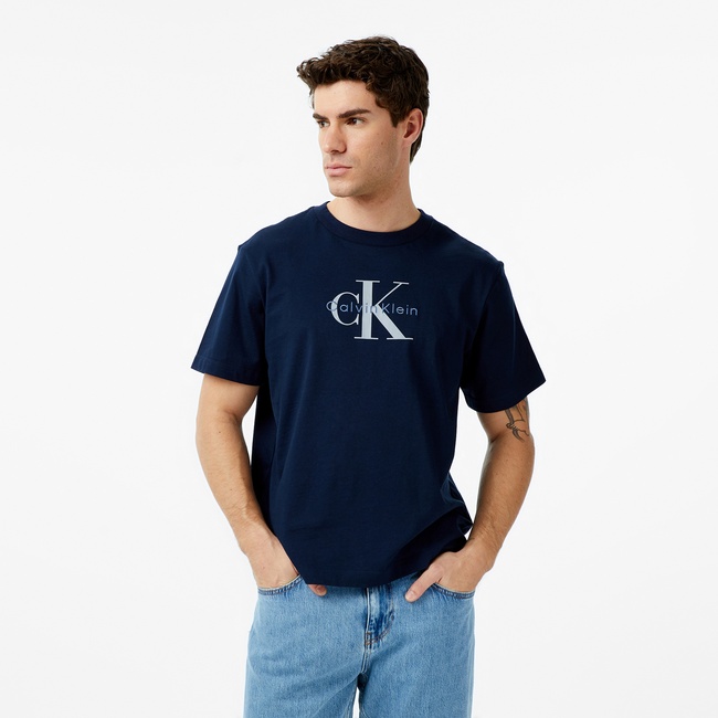  Calvin Klein Hero Monologo 20S Erkek Mavi T-Shirt