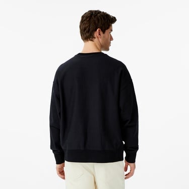 Calvin Klein Premium Terry Monologo Erkek Siyah Sweatshirt