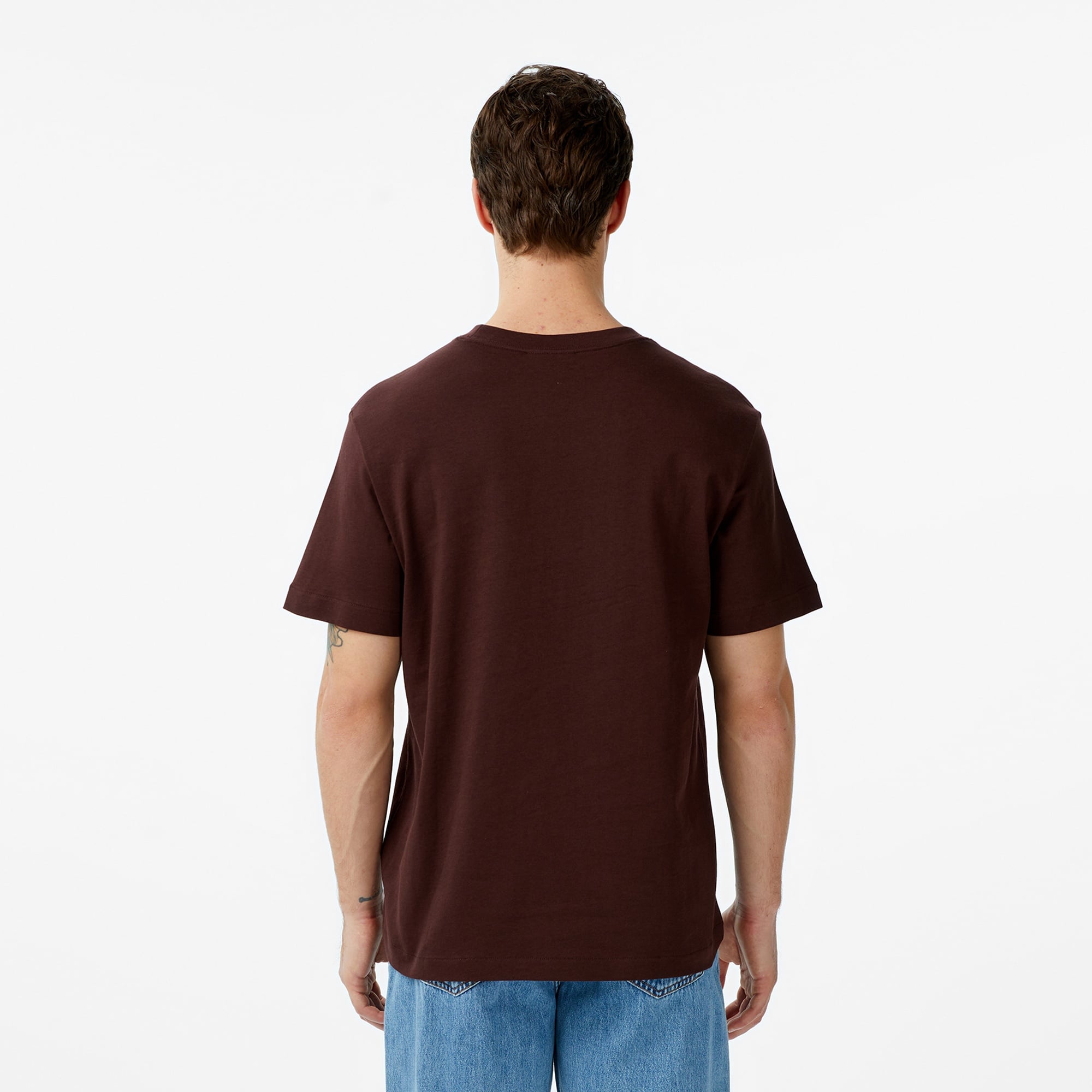 Calvin Klein Easy Monogram  Erkek Kahverengi T-Shirt
