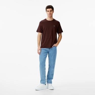  Calvin Klein Easy Monogram  Erkek Kahverengi T-Shirt