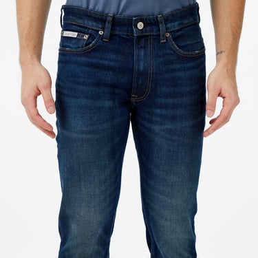  Calvin Klein Slim Vine Street Erkek Mavi Jean