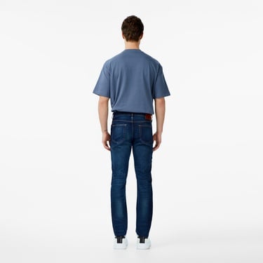  Calvin Klein Slim Vine Street Erkek Mavi Jean