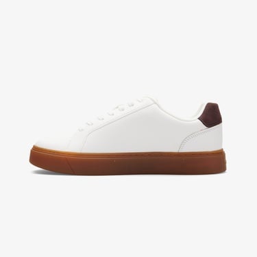  Calvin Klein Classic Cupsole Laceup Erkek Beyaz Sneaker