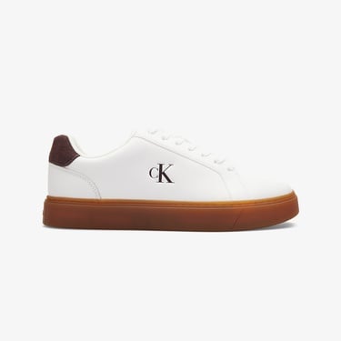 Calvin Klein Classic Cupsole Laceup Erkek Beyaz Sneaker