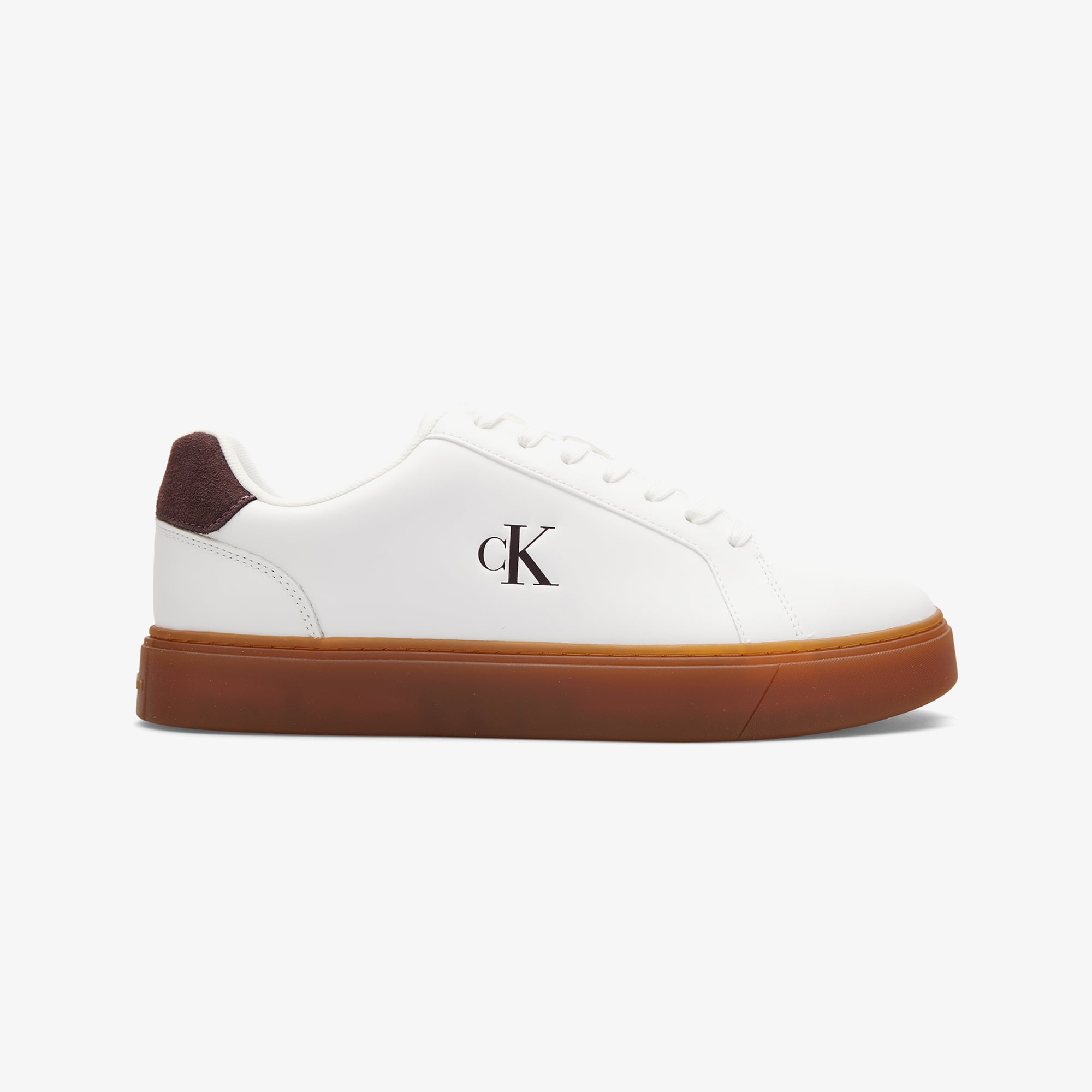  Calvin Klein Classic Cupsole Laceup Erkek Beyaz Sneaker