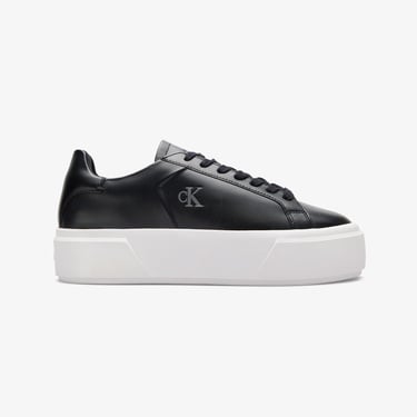  Calvin Klein Flatform Lace Up Kadın Siyah Sneaker