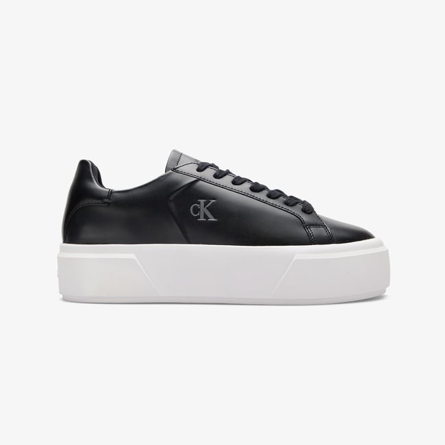  Calvin Klein Flatform Lace Up Kadın Siyah Sneaker